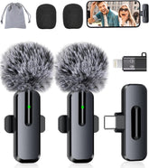 Wireless Mini Microphone for iPhone - 2 Pack