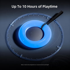 IPX7 Waterproof Speaker with Dynamic LED Light,Bluetooth Shower Speaker