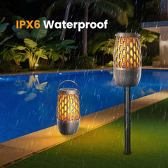 Outdoor LED Flame Speaker,Waterpoof IPX6 with Flame Lights,10W HD Stereo Sound