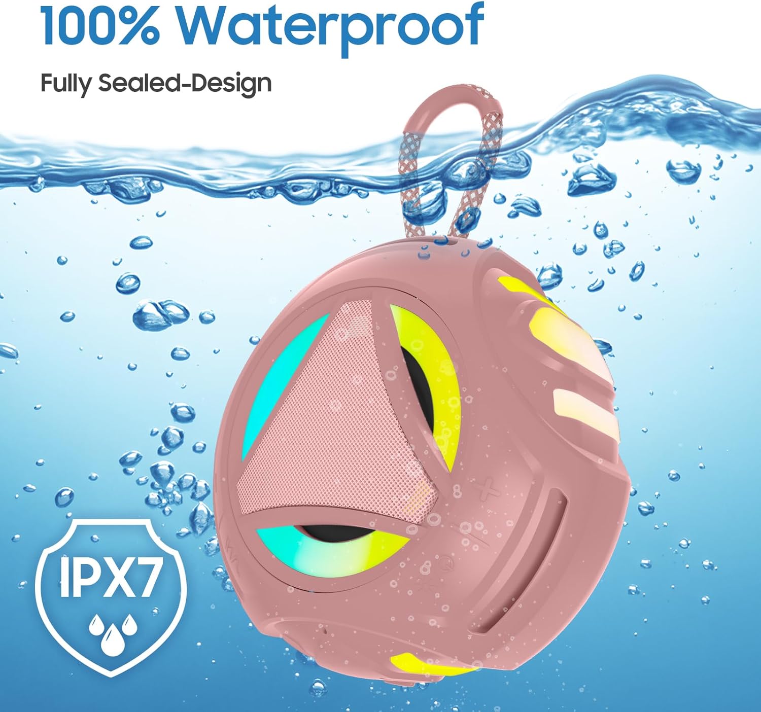 Bluetooth Shower Speaker Waterproof，Portable Outdoor Bluetooth Speaker