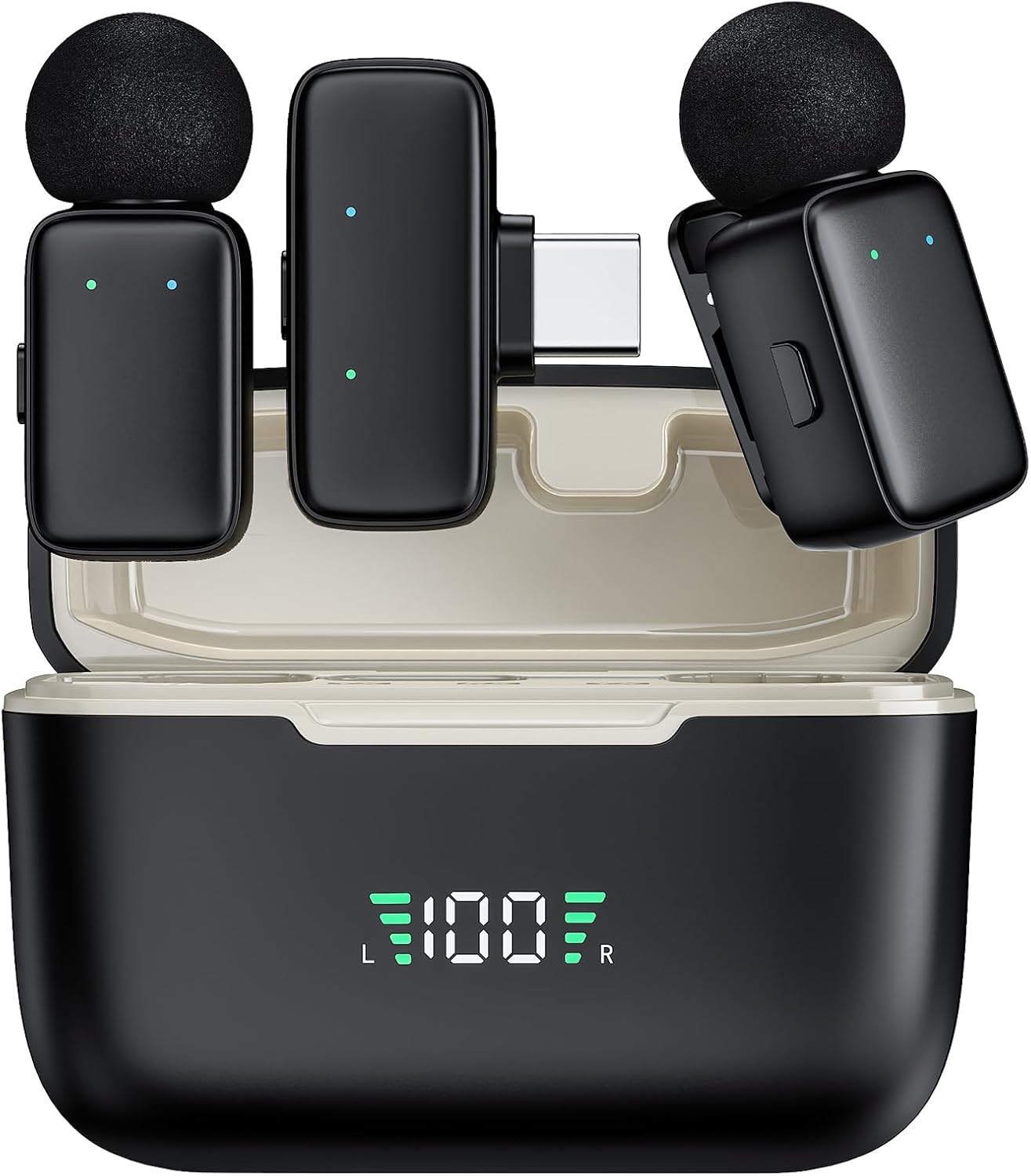 Mini Wireless Lavalier Microphone for iPhone/Android/Tablet/PC